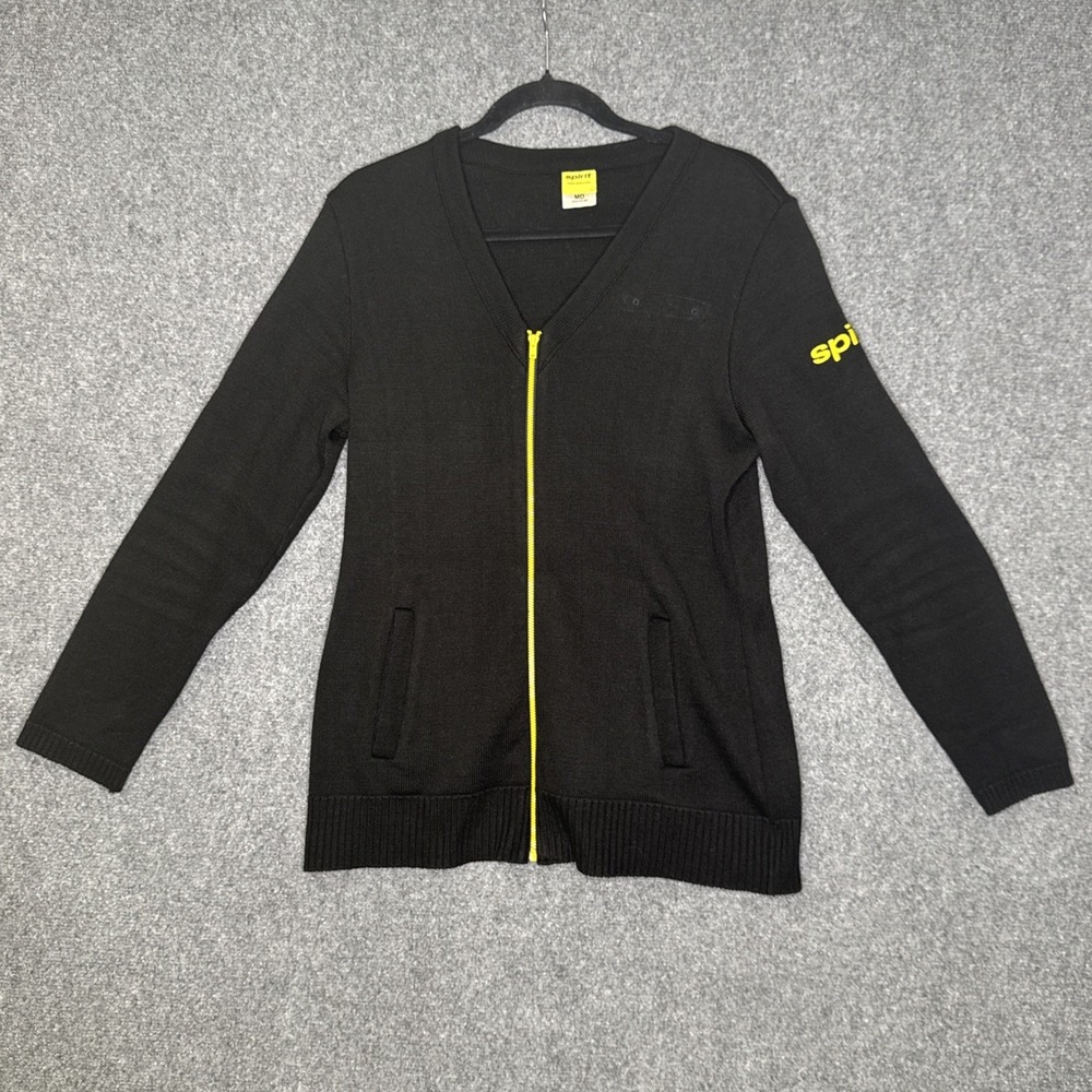 Spirit Airlines Flight Attendant Uniform Zip Sweater Size M Halloween Dress Up
